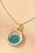 Dry Flower Necklace Blue