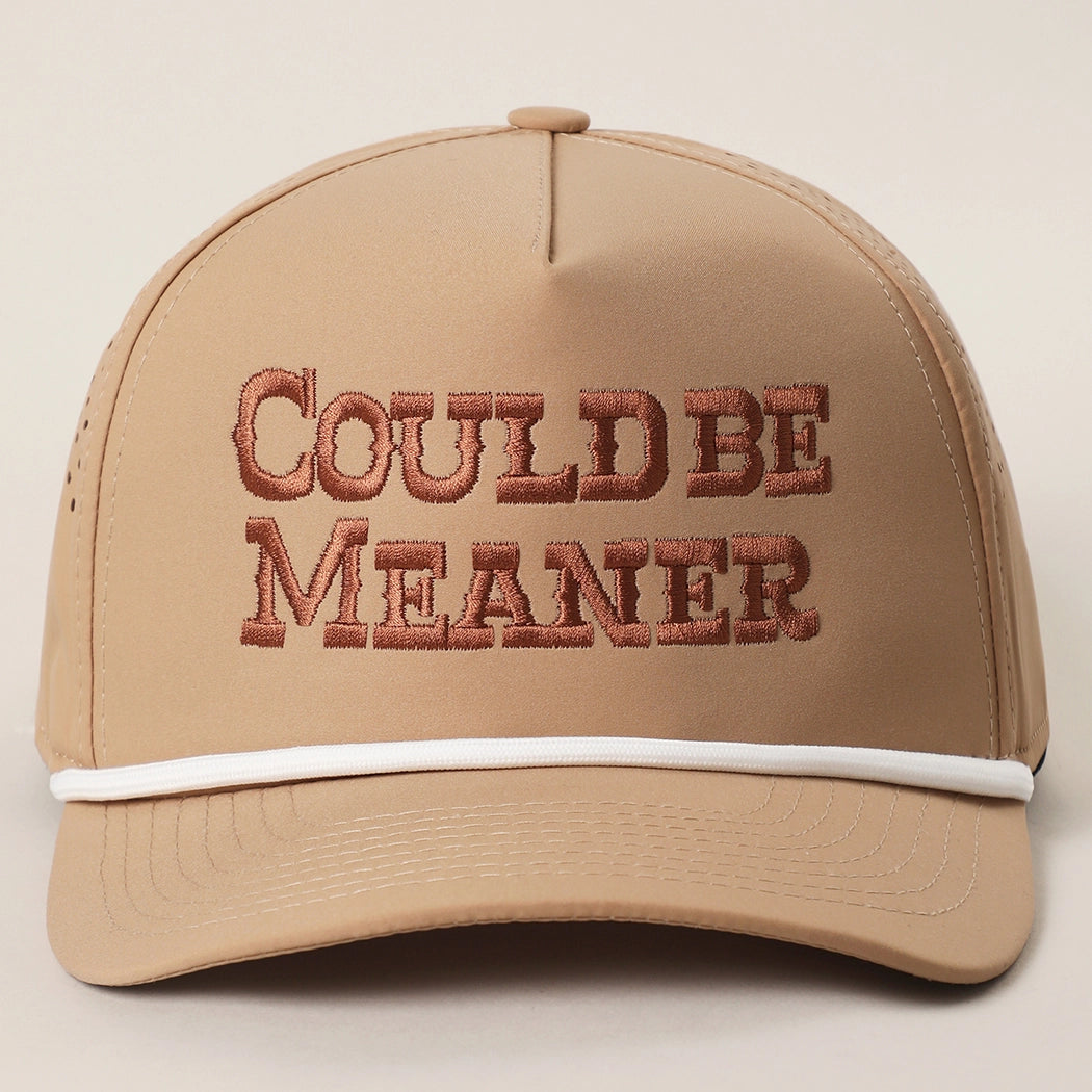 Could Be Meaner Corduroy Trucker Hat Sand/Brown