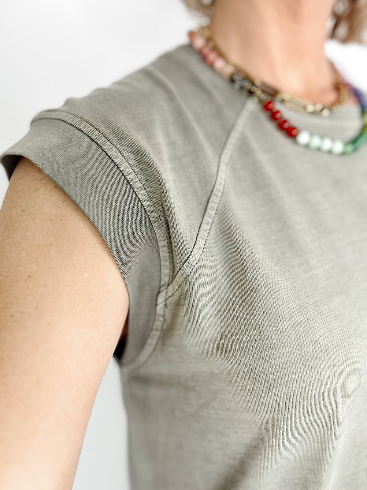 Coralee Capped Sleeve Jersey Dress
