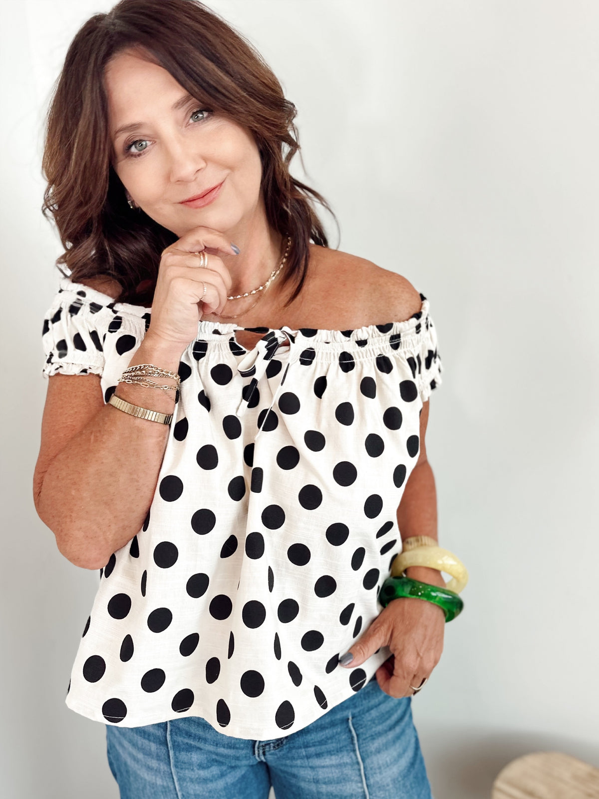 Lola Polka Dot Blouse