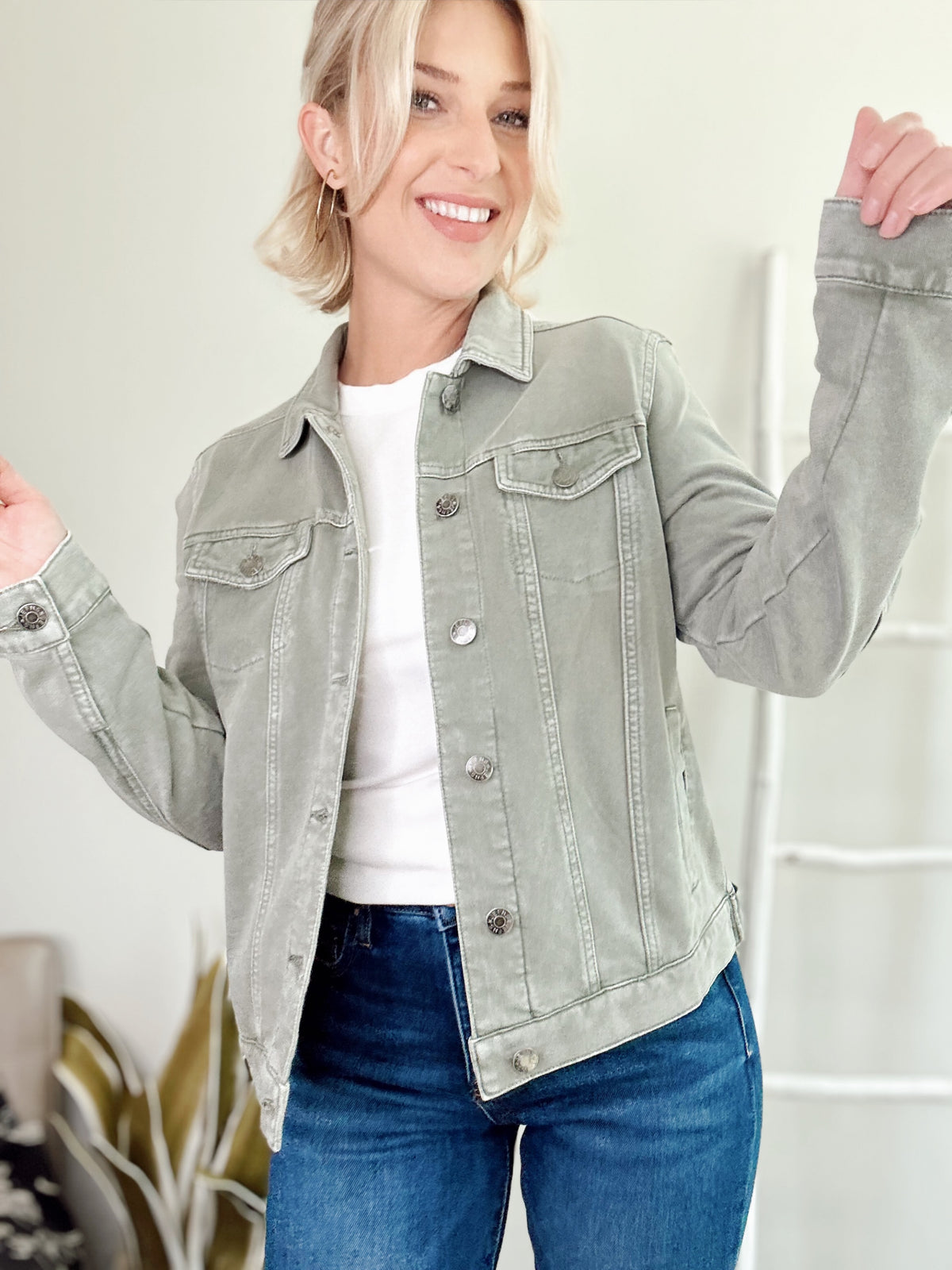 Tiffany Trucker Jacket Olive