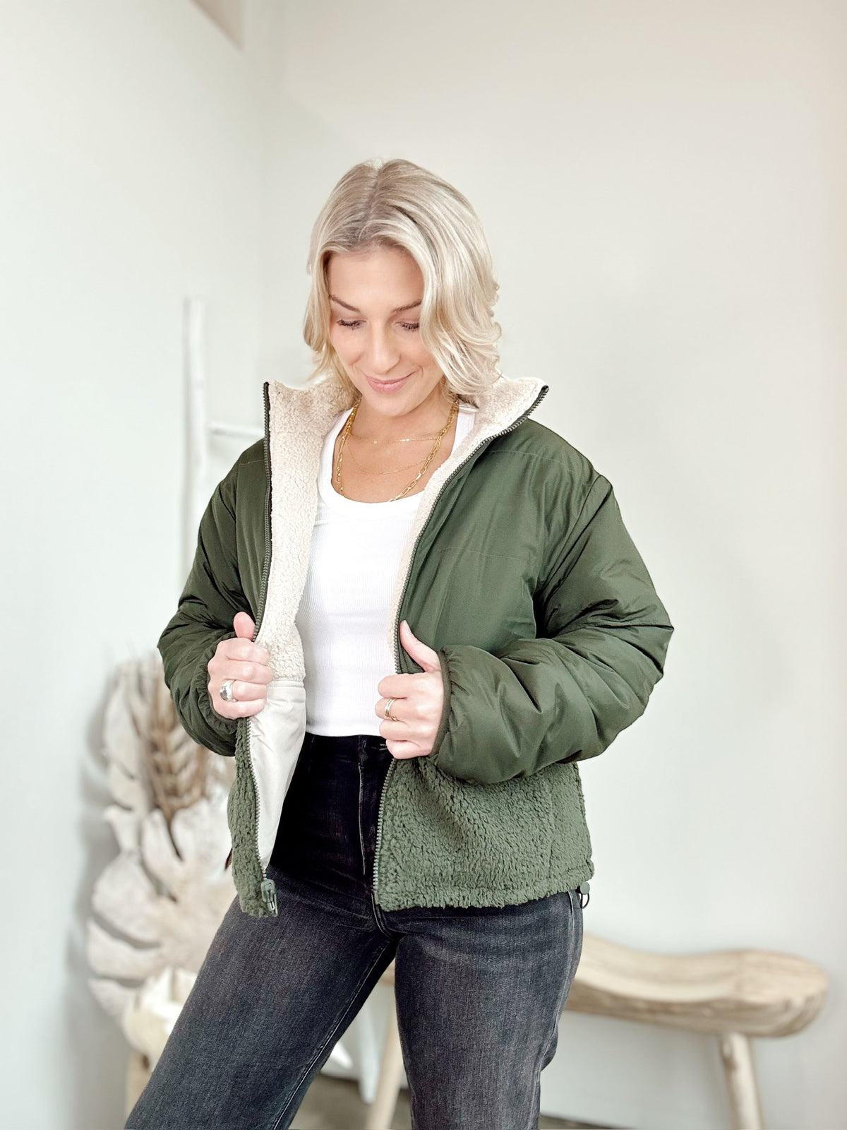 Shelby Sherpa Puffer Jacket