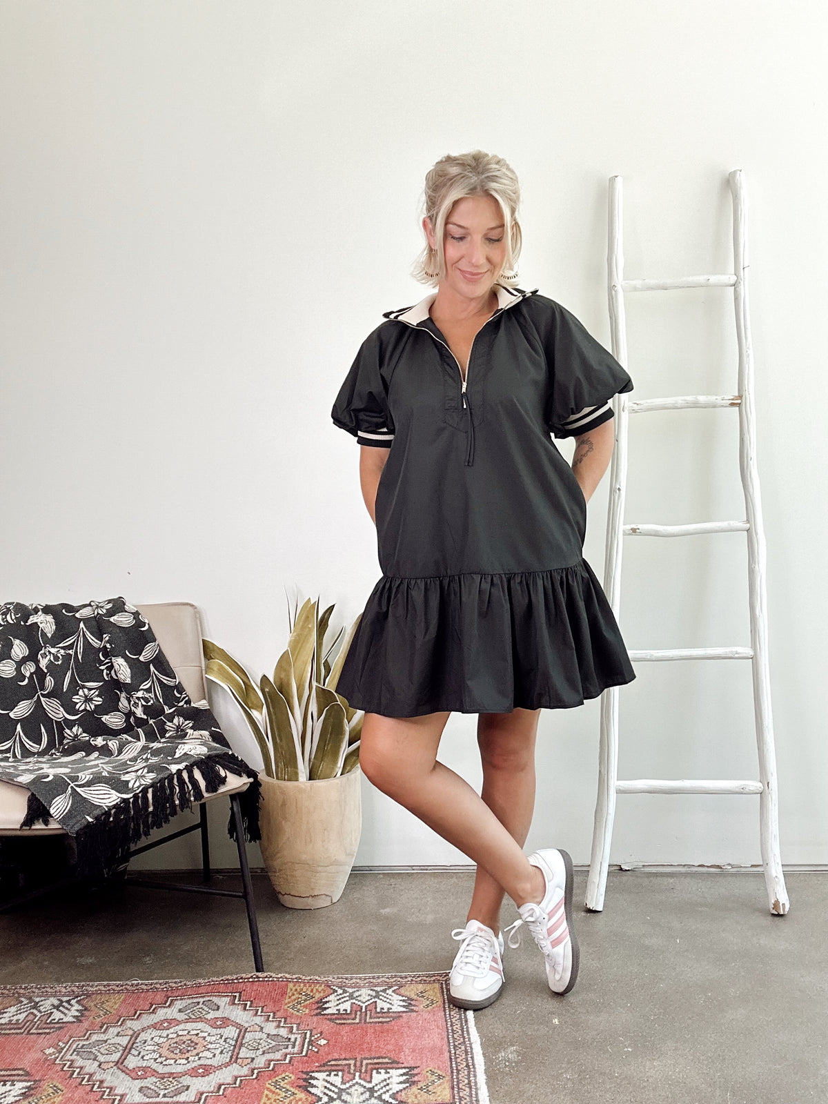 Jill Puff Sleeved Mini Dress