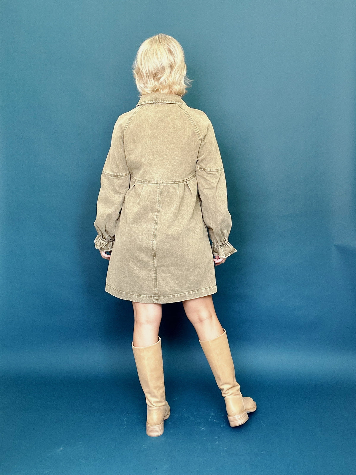 Elise Mini Dress Olive