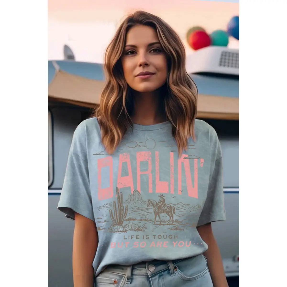 Darlin So Are You Tee Blue