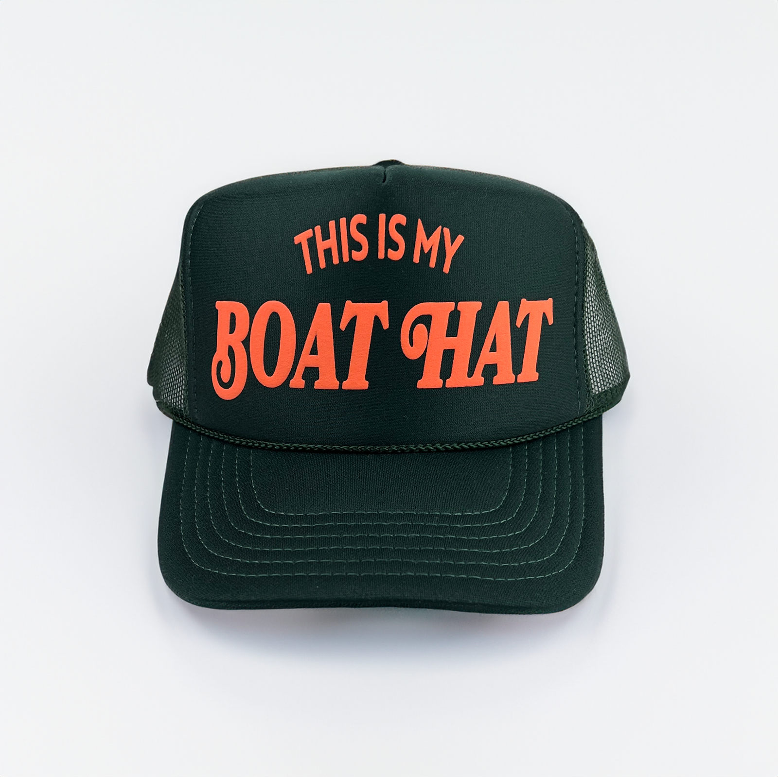 My Boat Hat Trucker Hat Dark Green