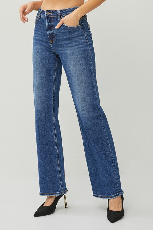 Anne High Rise Straight Jeans