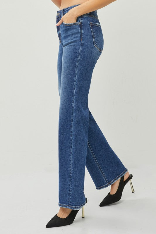 Anne High Rise Straight Jeans