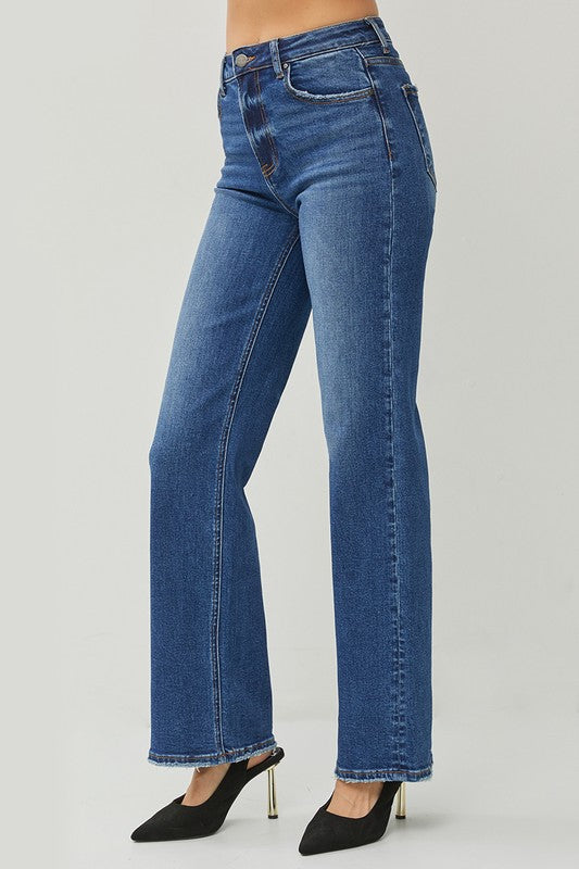 Anne High Rise Straight Jeans