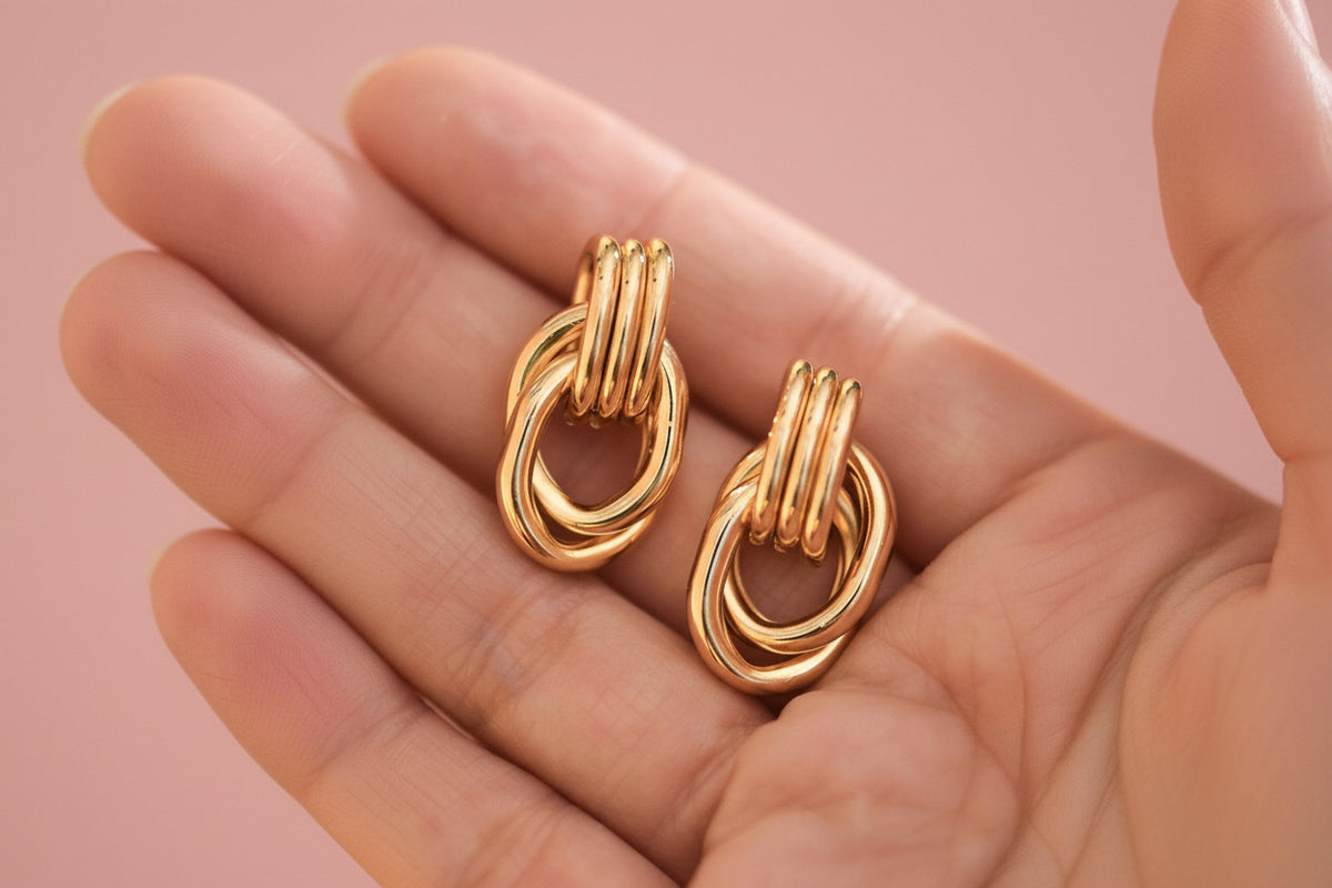 Rhonda Triple Twist Earrings