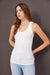 MiKayla Ribbed Tank White