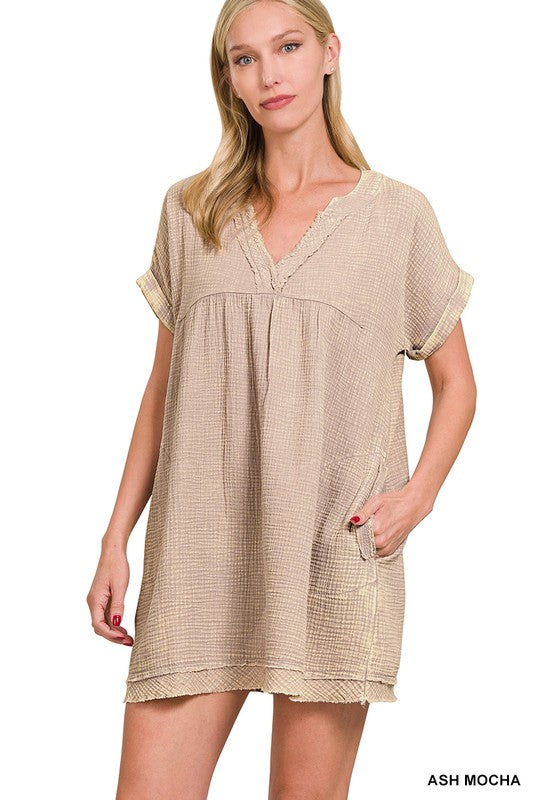 Audrey Dress Ash Mocha