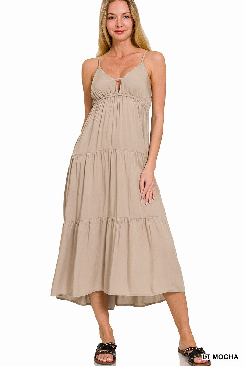 Coco Cami Midi Dress Lt. Mocha