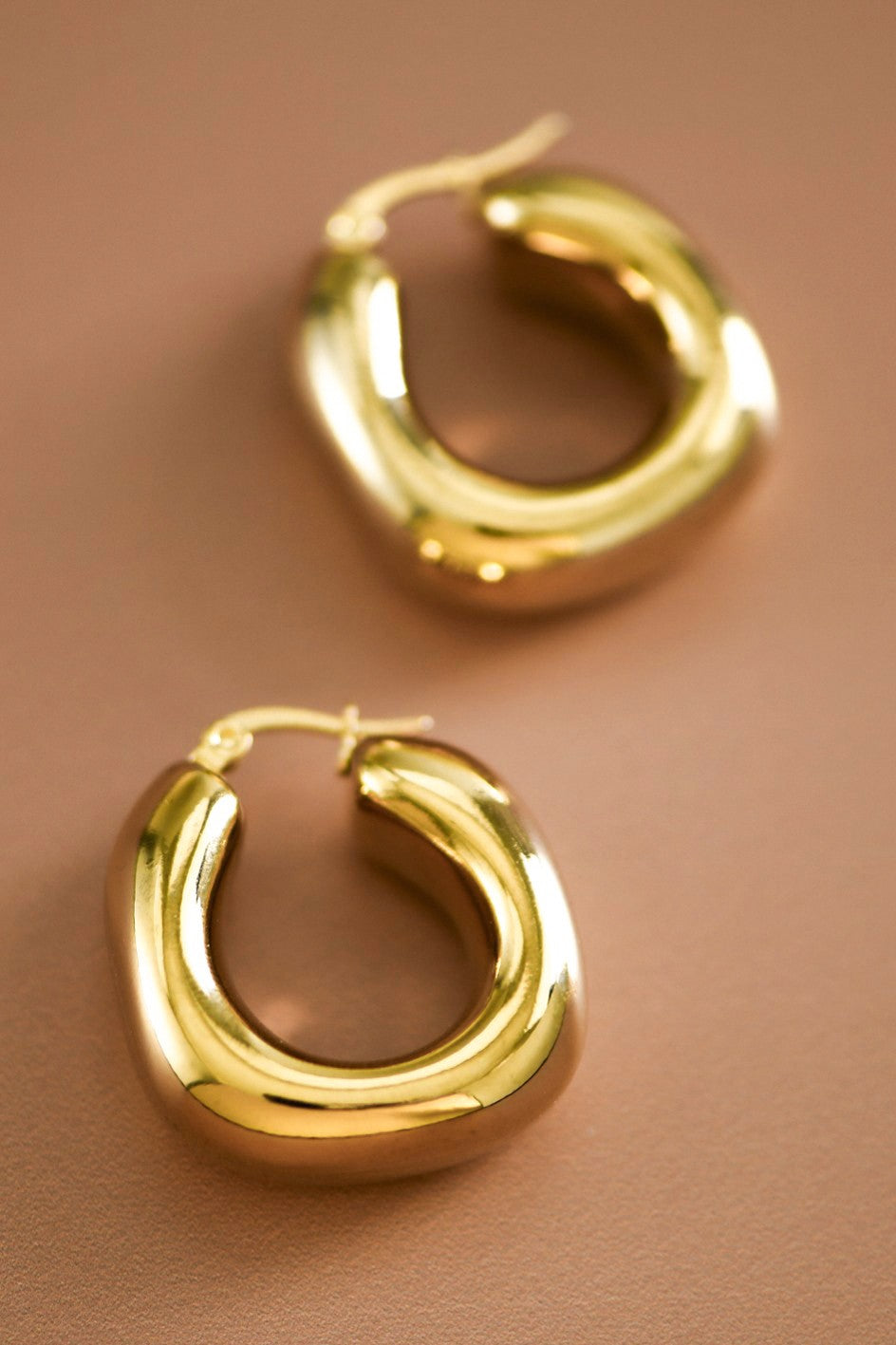 18k Non Tarnish Hoops