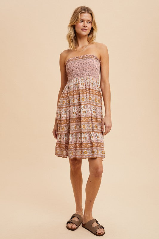 Kristen Printed Mini Dress