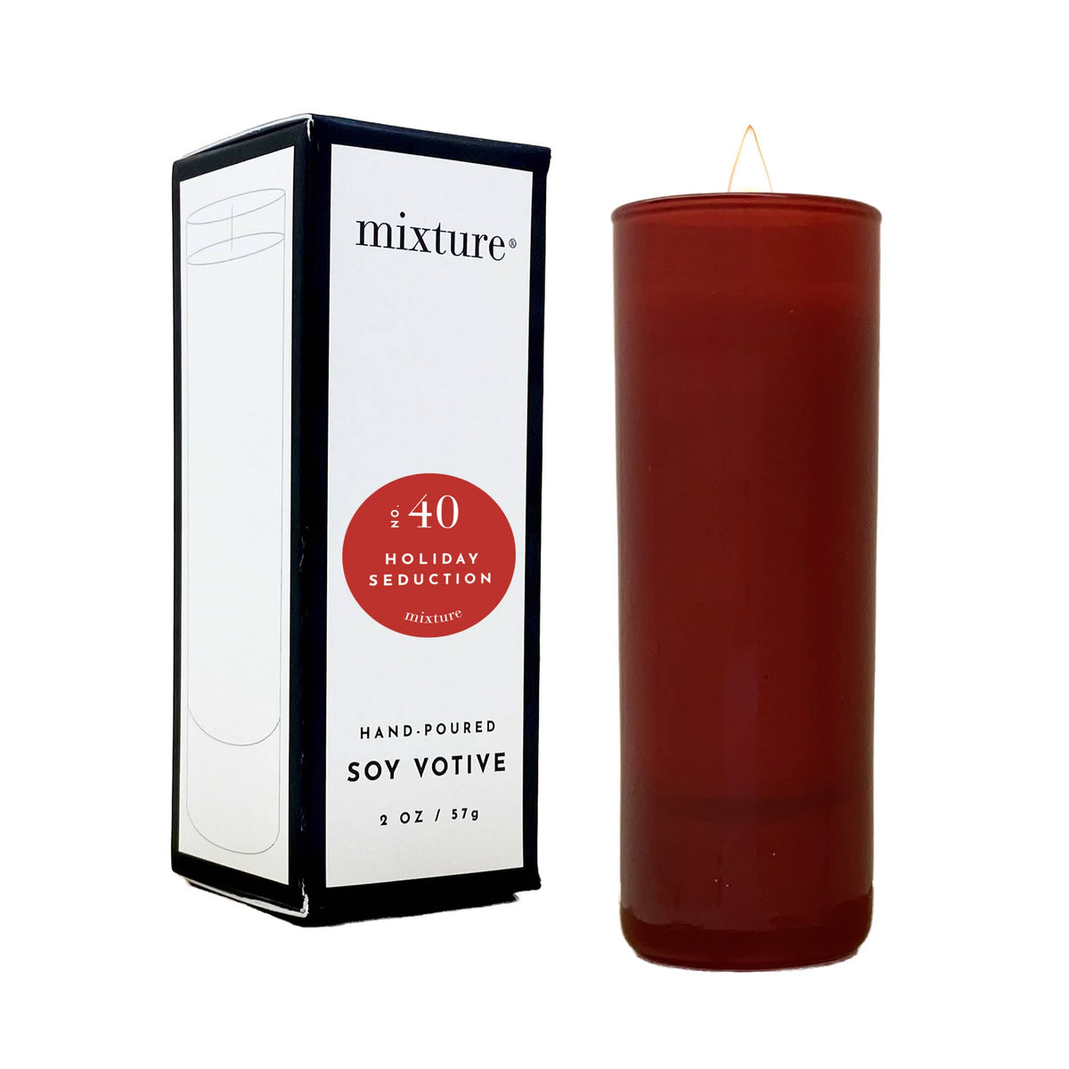 2 oz Red Votive: No 40 Holiday Seduction