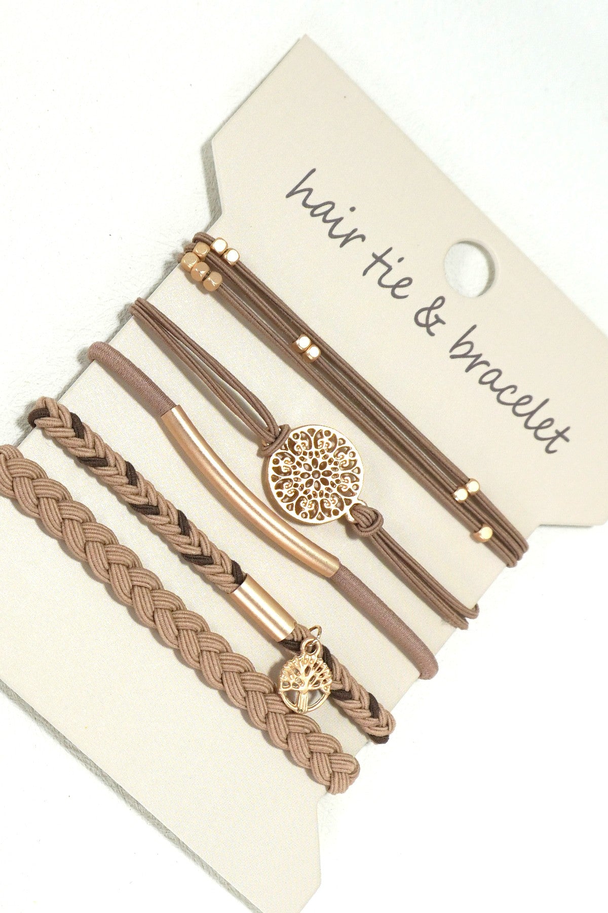 Boho Duel Function Knot Bracelet Hair Ties
