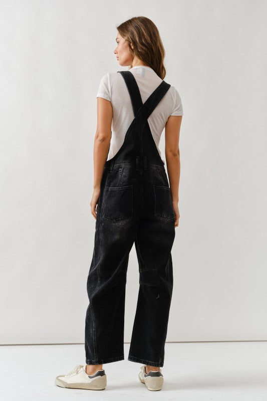 Rylie Denim Overall Black Wash