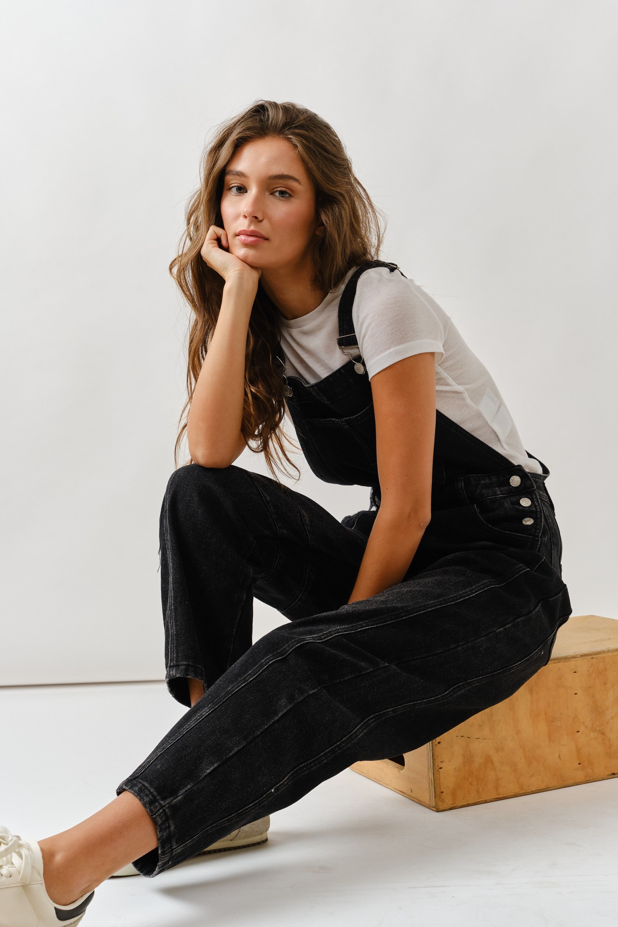 Rylie Denim Overall Black Wash