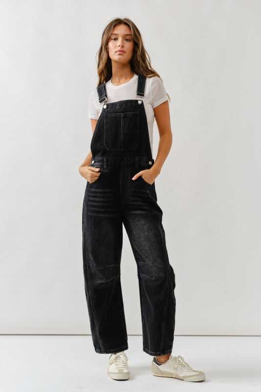 Rylie Denim Overall Black Wash