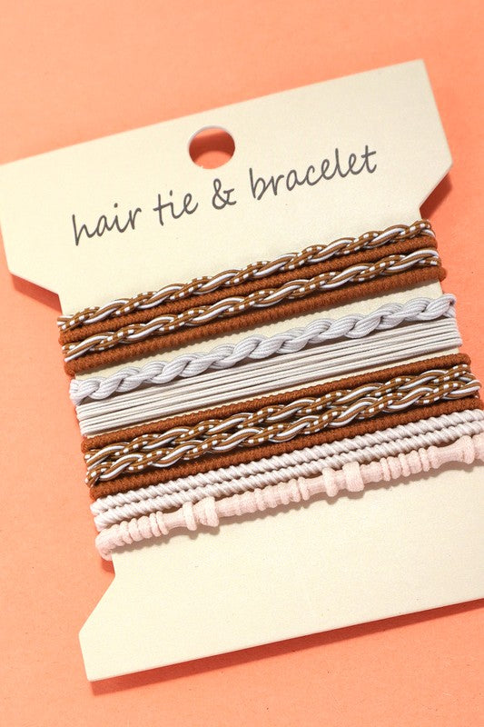 Boho Duel Function Knot Bracelet Hair Ties 40BH103