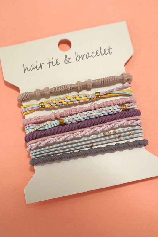 Boho Duel Function Knot Bracelet Hair Ties 40BH103