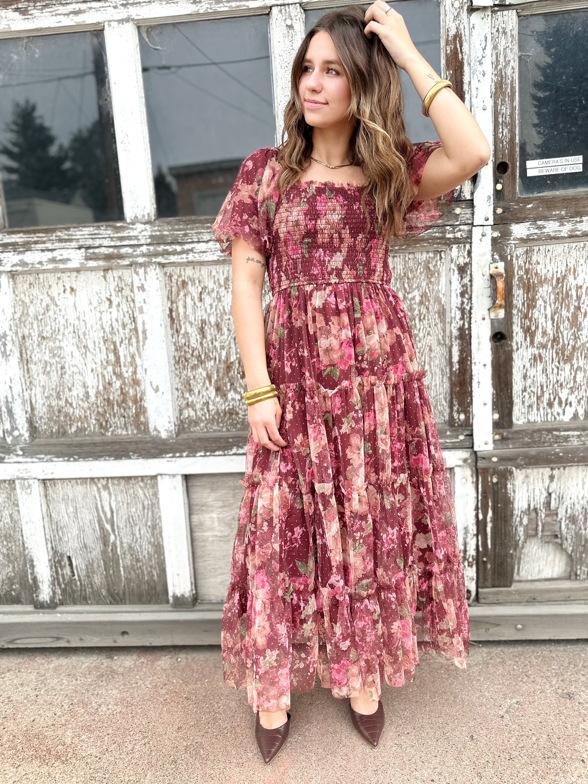 Cecily Floral Midi Dress