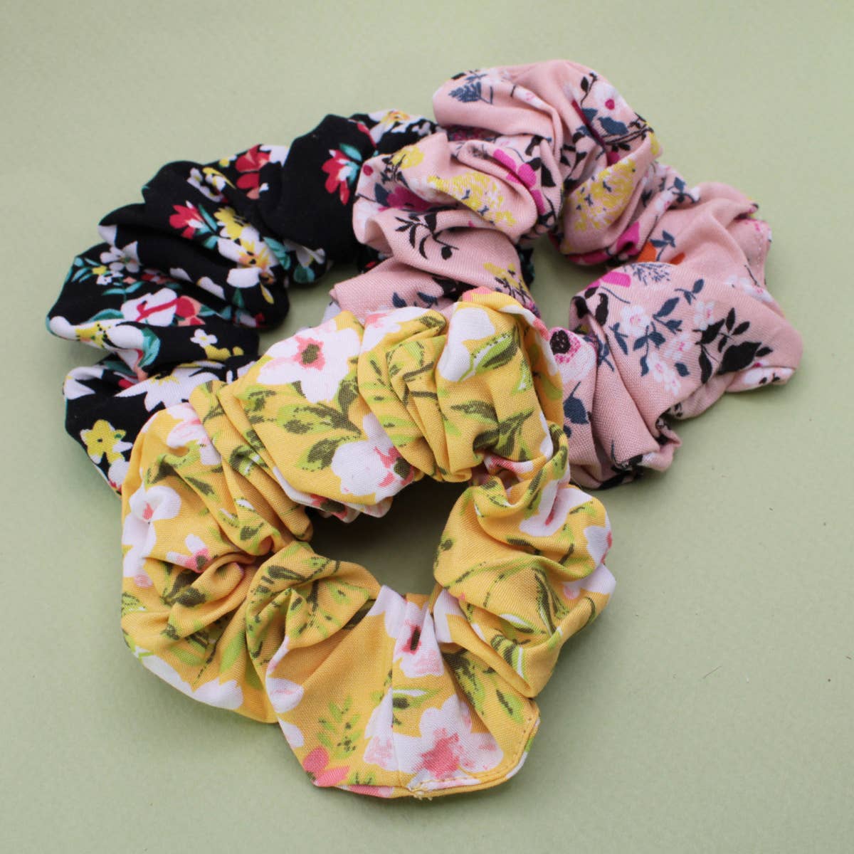 Posy Floral Print Scrunchies