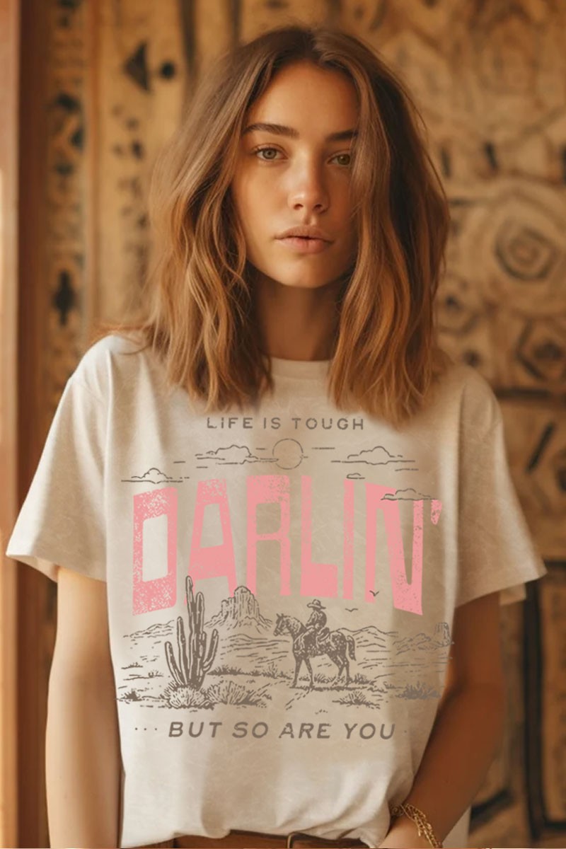 Darlin So Are You Tee Taupe