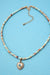 Stone Beaded Necklace Aqua Marine