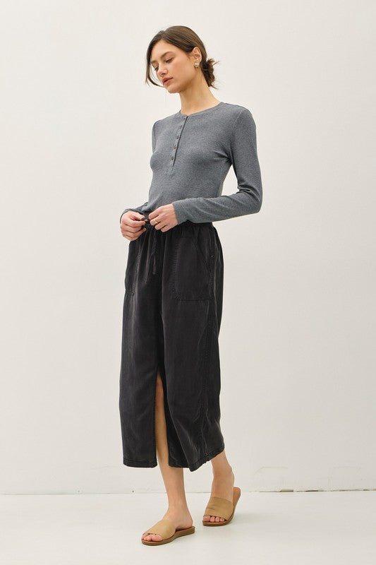 Mayci Midi Skirt Black