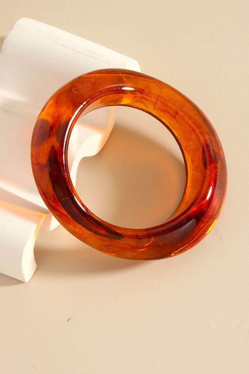 Resin Curved Bangle