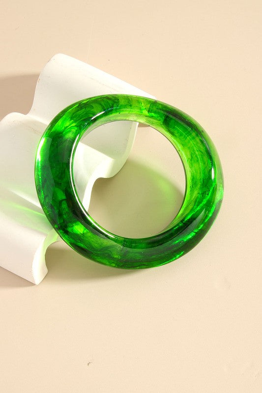 Resin Curved Bangle