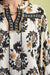 Janine Floral Blouse Black