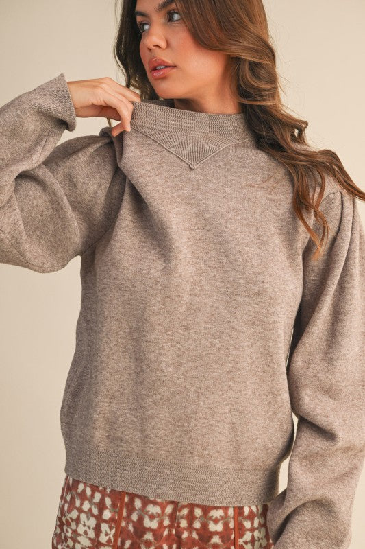 Brittany Mock Neck Sweater