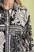 Bree Print Shirt Dress Black