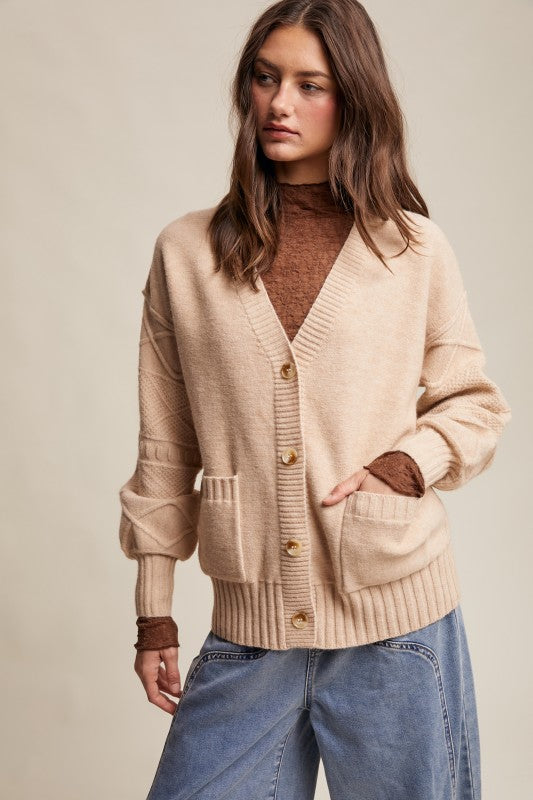 Haven Knit Cardigan Oatmeal