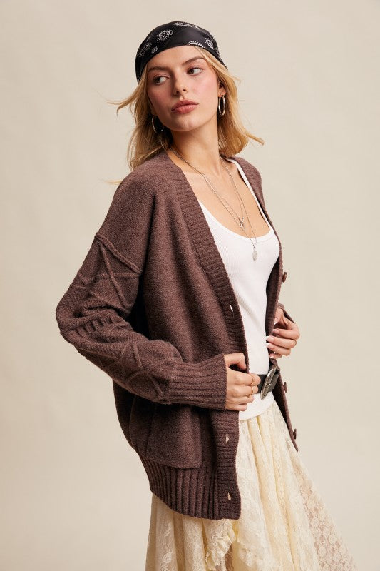 Haven Knit Cardigan Mocha