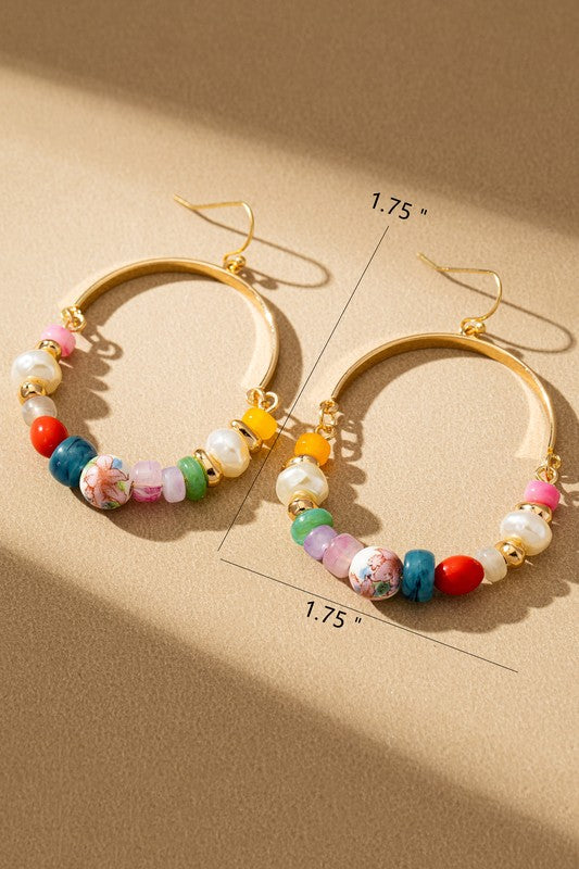 Fiesta Bloom Hoop Earrings