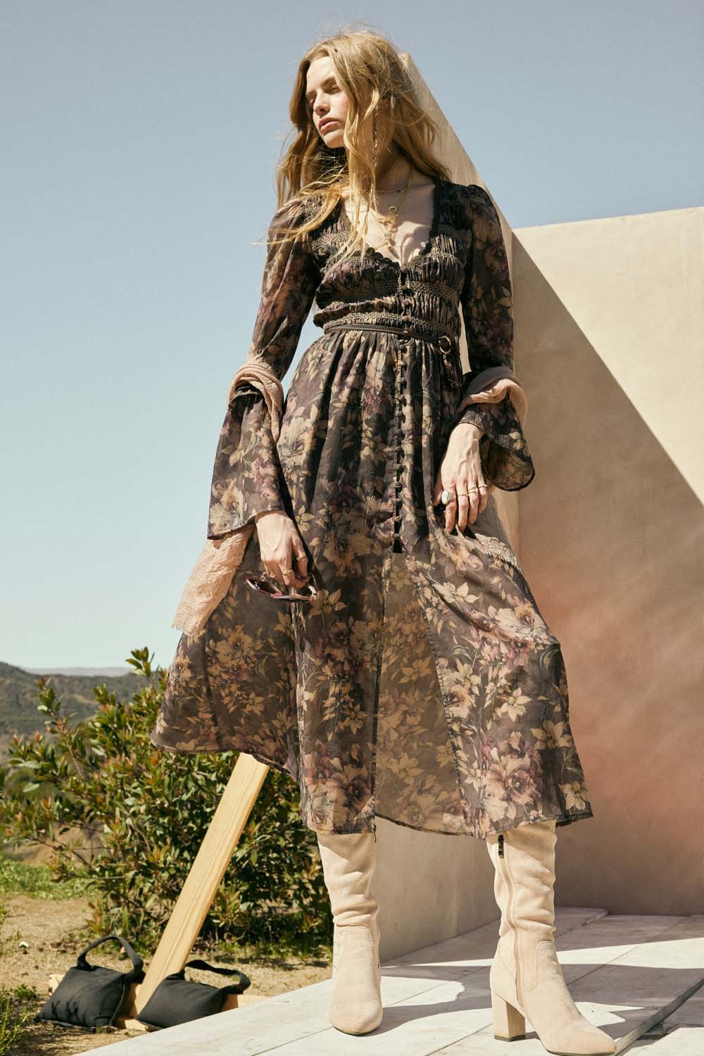 Dara Floral Midi Dress