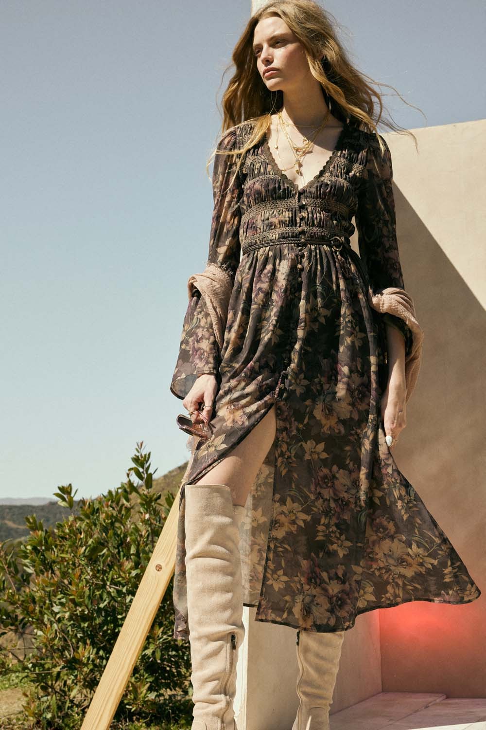 Dara Floral Midi Dress