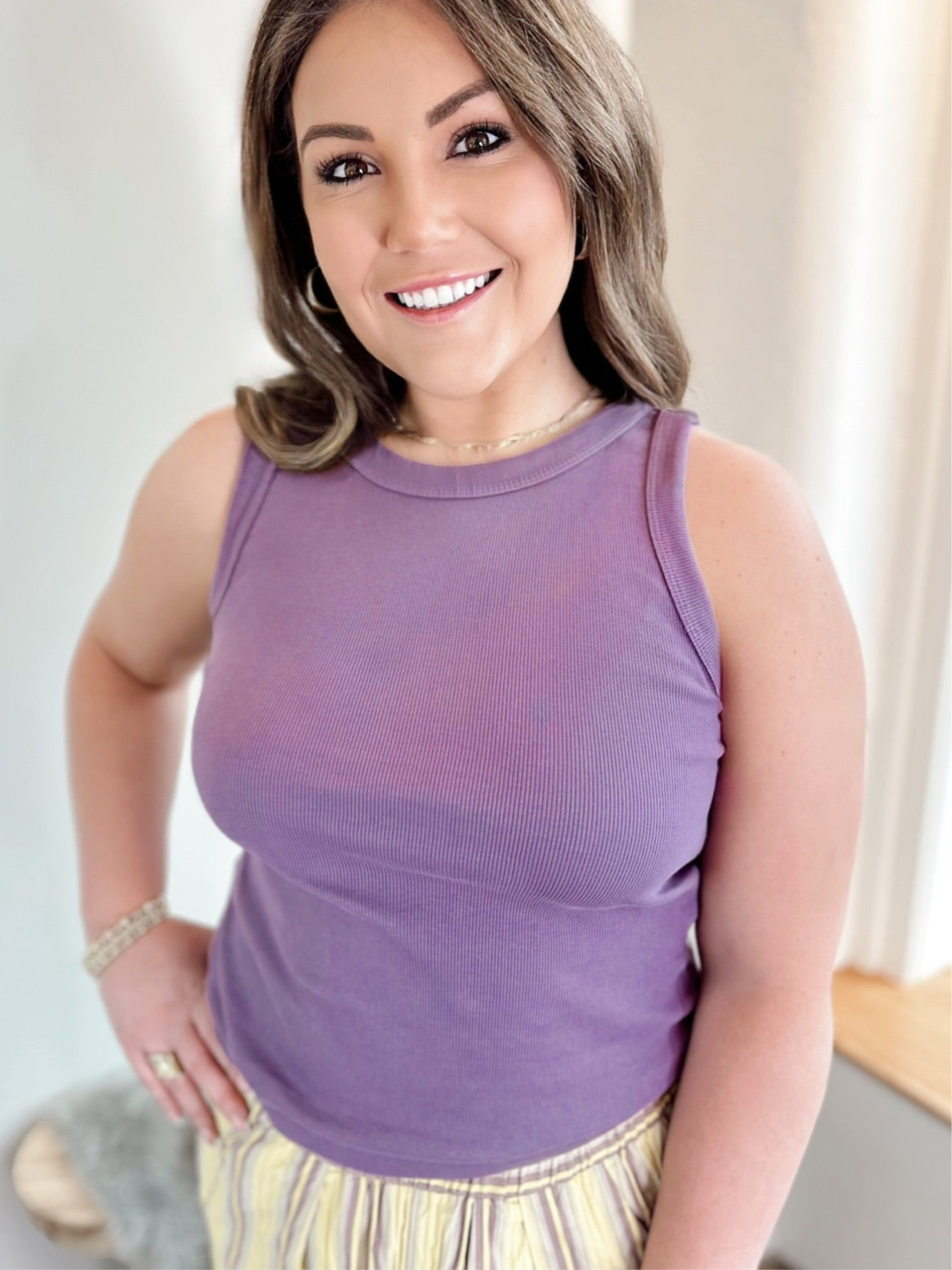 Zoey Round Neck Tank