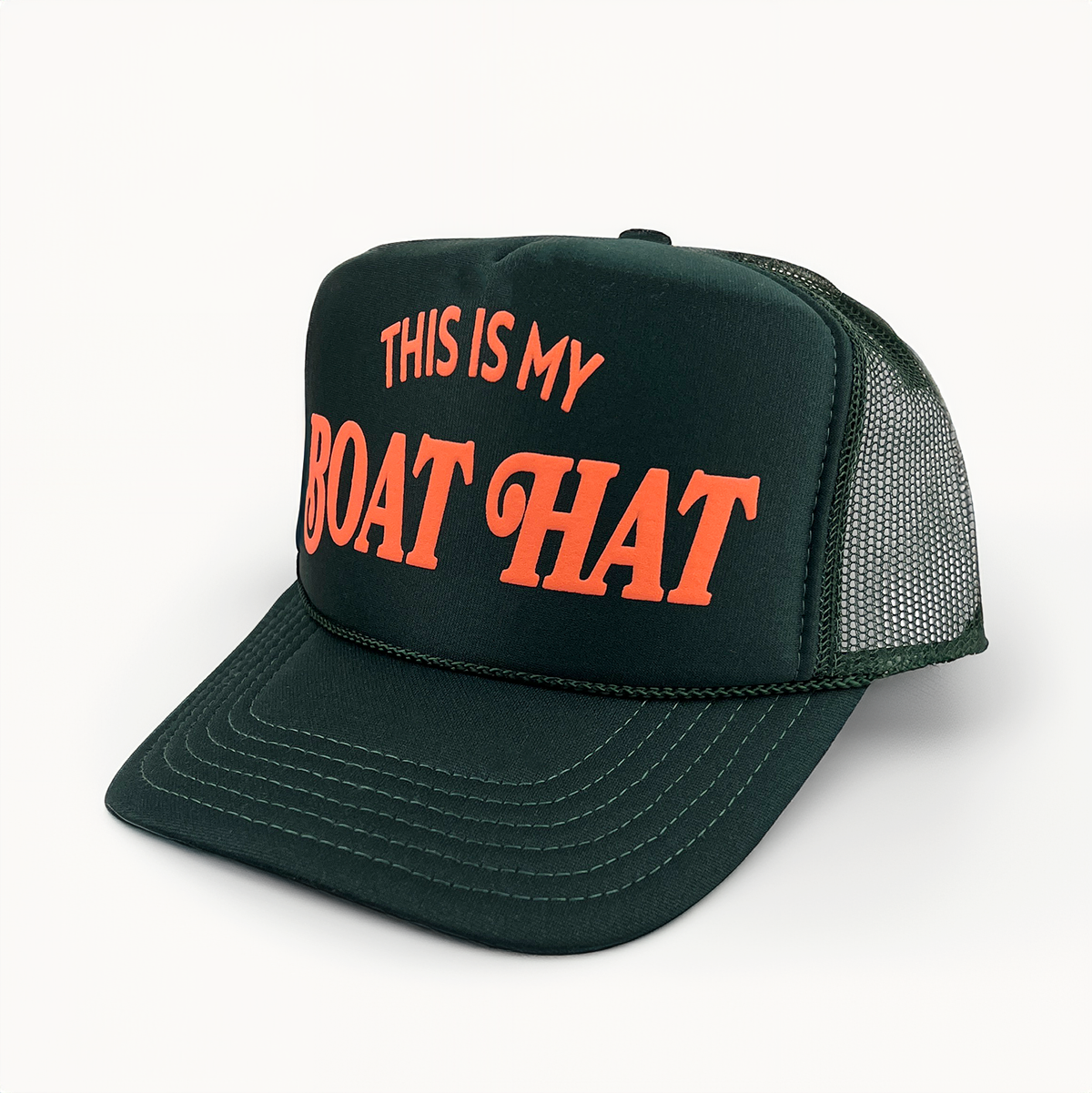 My Boat Hat Trucker Hat Dark Green