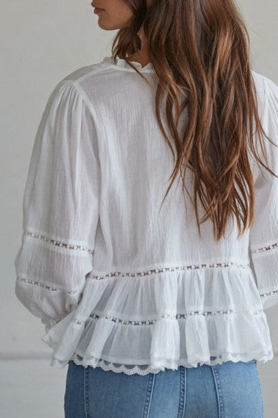 Miley Lace Trim Top