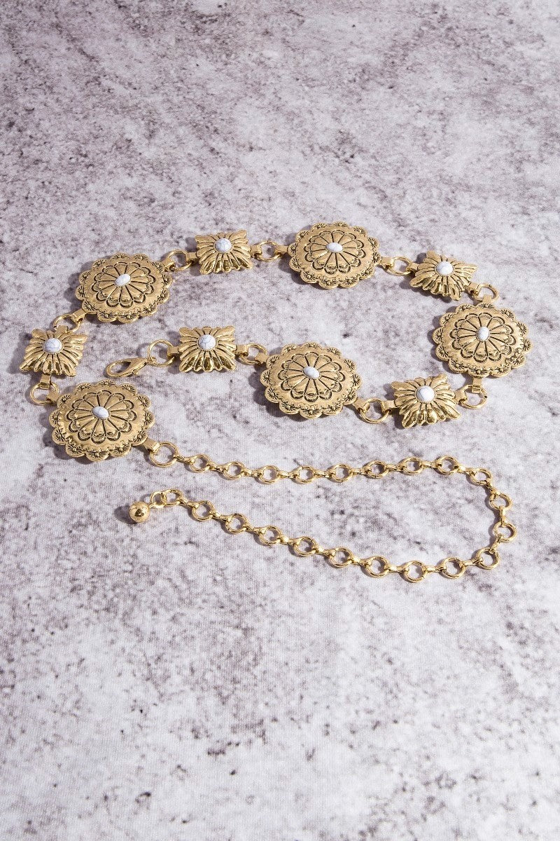 Western Concho Disc Chain Belt (Gw)