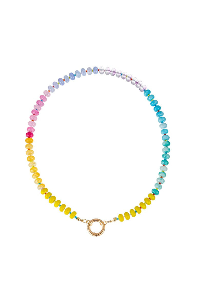 Colorful Glass Beaded Necklace (9)