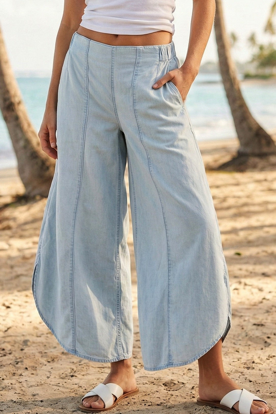 Nellie Tulip Washed Jeans Light Denim