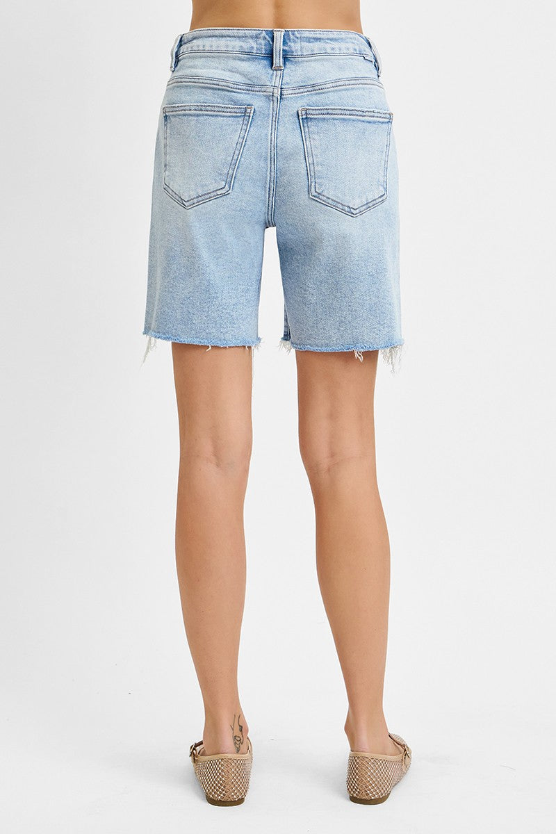 Faye High Rise Loose Mid Length Shorts