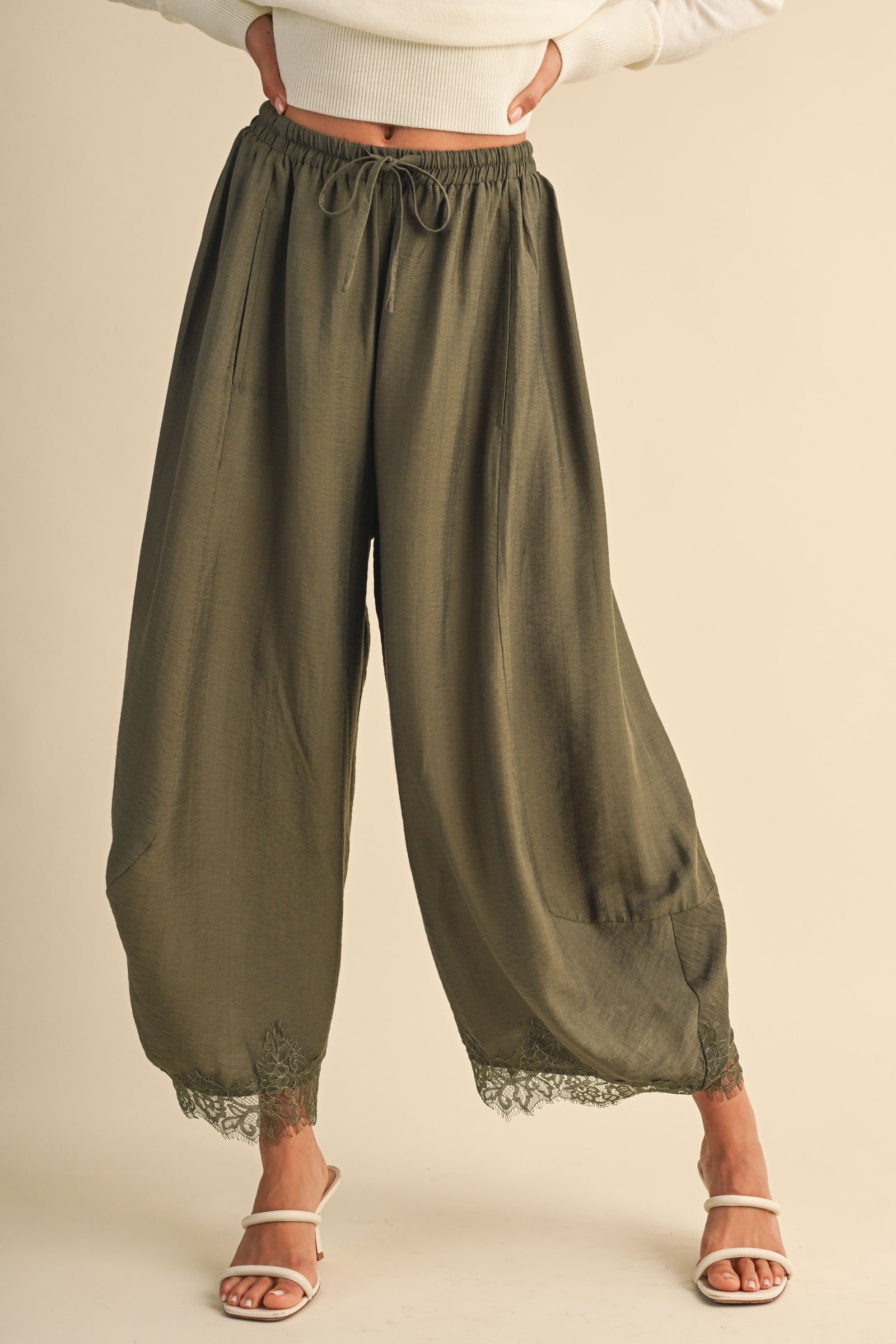 Lorelei Barrel Fit Pants Olive