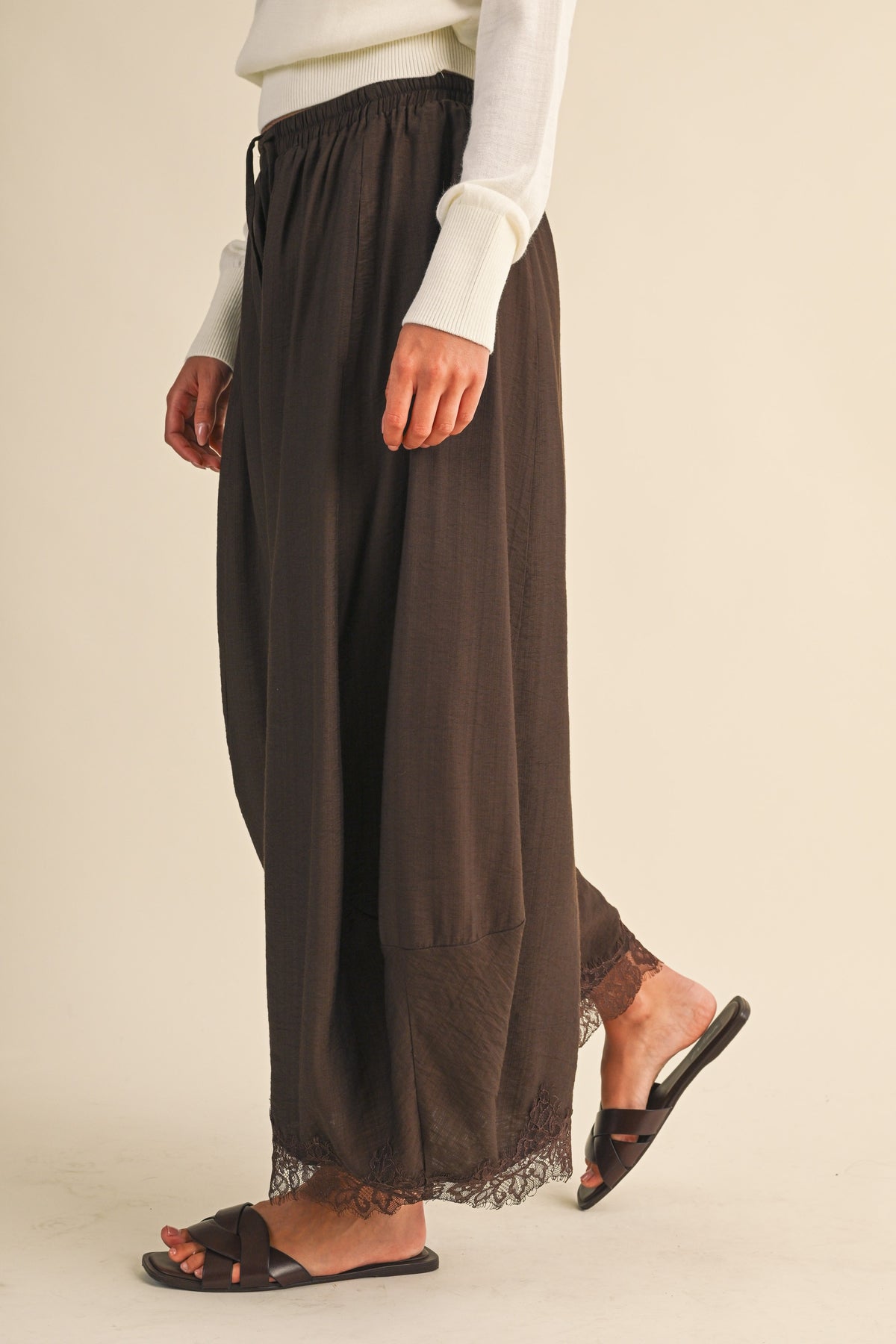 Lorelei Barrel Fit Pants Dk. Brown